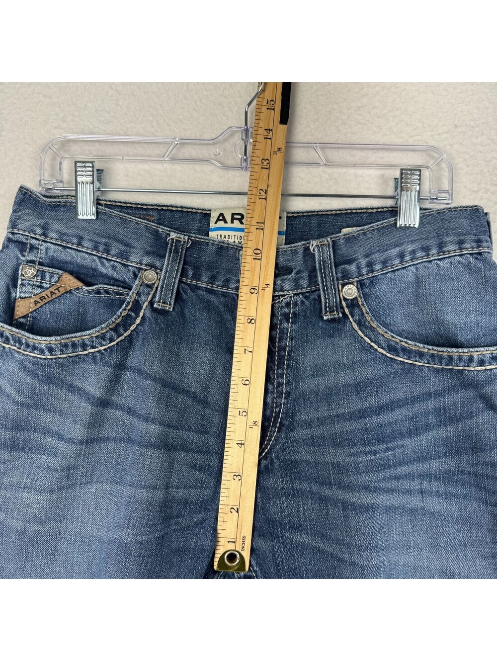 ARIAT M2 Traditional Relaxed Boot Cut Jeans Mens 30x34 Owens Western Work Wear - Picture 9 of 12